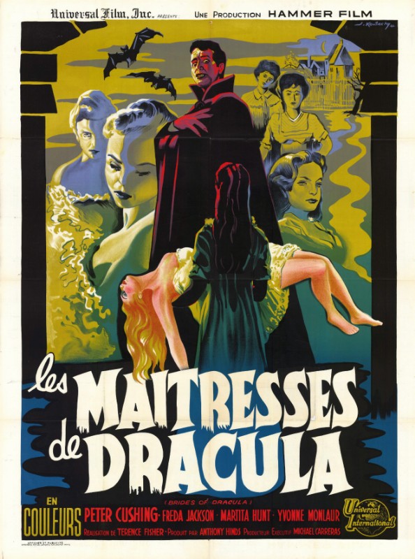 Repro 30x40cm - MAITRESSES DE DRACULA (les) - Française B