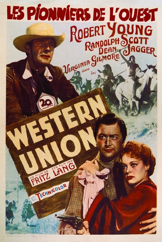 Affiche - PIONNIERS DE LA WESTERN UNION (les) - 36x56cm