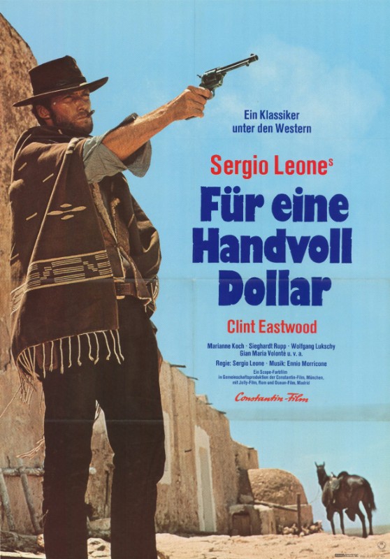 Affiche - POUR UNE POIGNEE DE DOLLARS - Ressortie 60x80cm C - GER