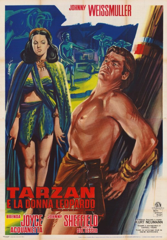 Affiche - TARZAN ET LA FEMME LEOPARD - Ressortie 140x200cm