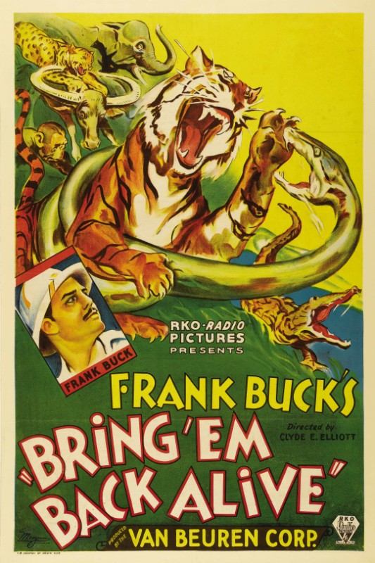 Repro 30x40cm - BRING 'EM BACK ALIVE - U.S.