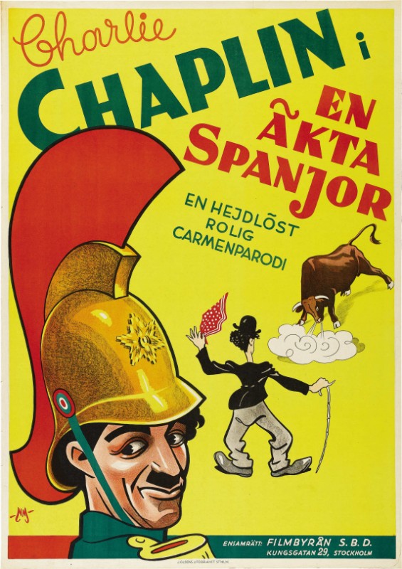 Repro 30x40cm - CHARLOT JOUE CARMEN - Suédoise