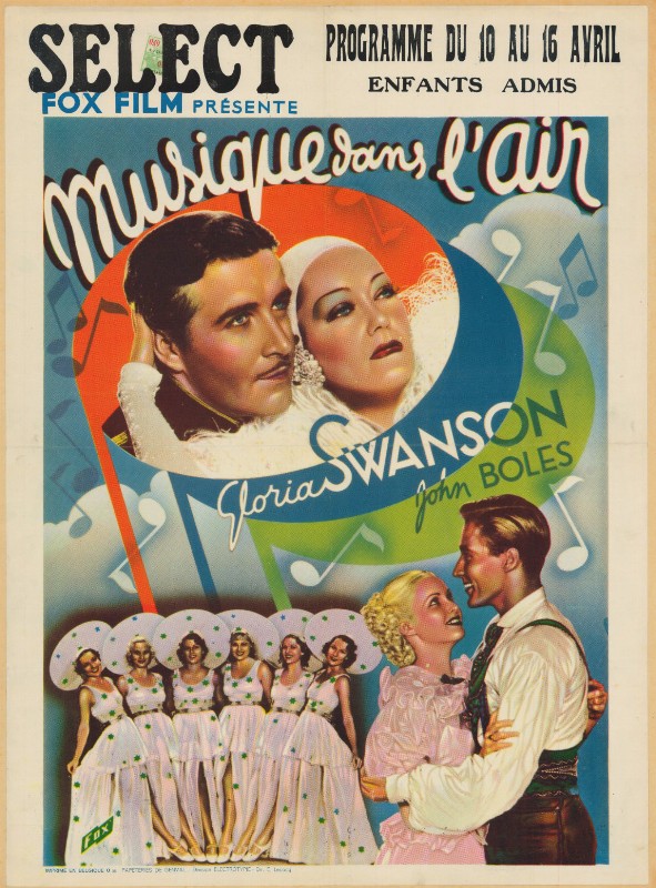 Affiche - MUSIQUE DANS L'AIR - 60x80cm - BEL