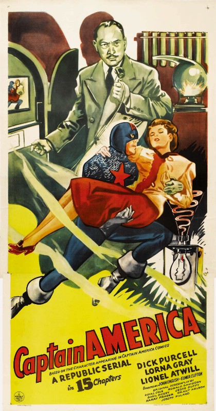 Repro 30x40cm - CAPTAIN AMERICA - U.S.