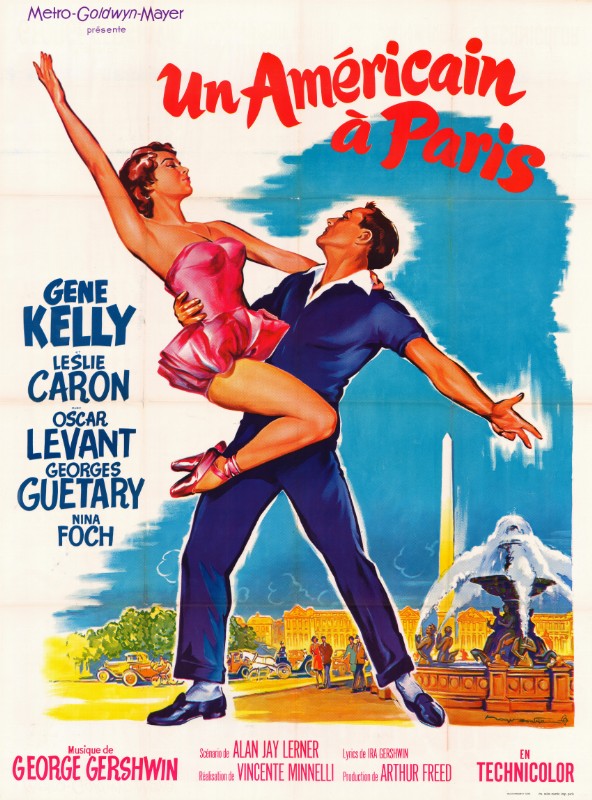 Affiche - UN AMERICAIN A PARIS - Ressortie 120x160cm