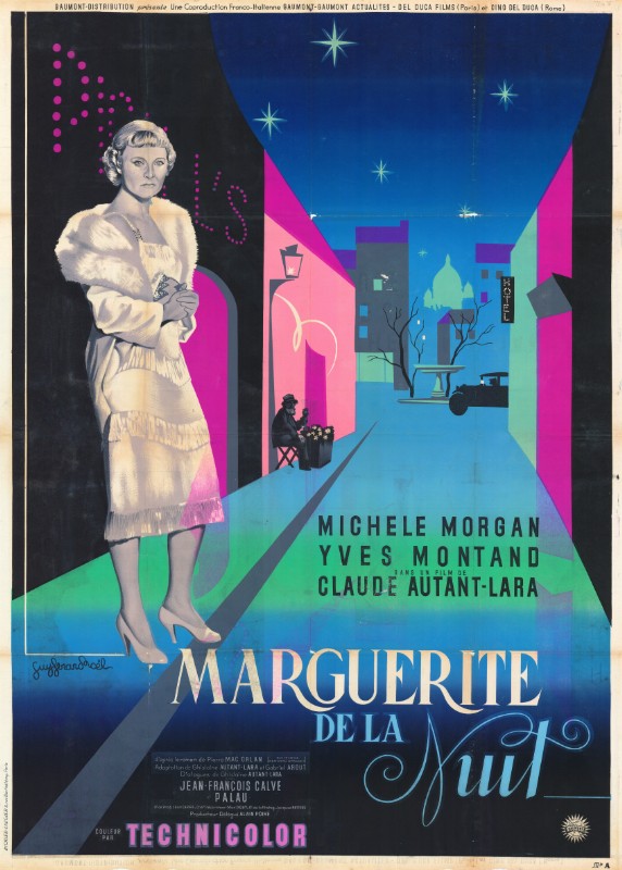 Repro 30x40cm - MARGUERITE DE LA NUIT - Française