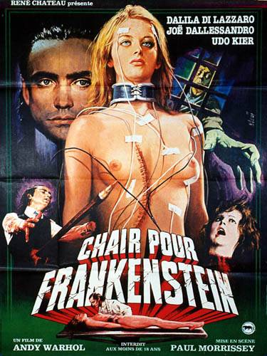 Affiche - DE LA CHAIR POUR FRANKENSTEIN - Ressortie 120x160cm