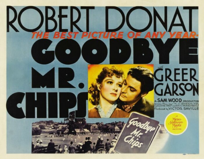 Repro 30x40cm - AU REVOIR MONSIEUR CHIPS - U.S. B