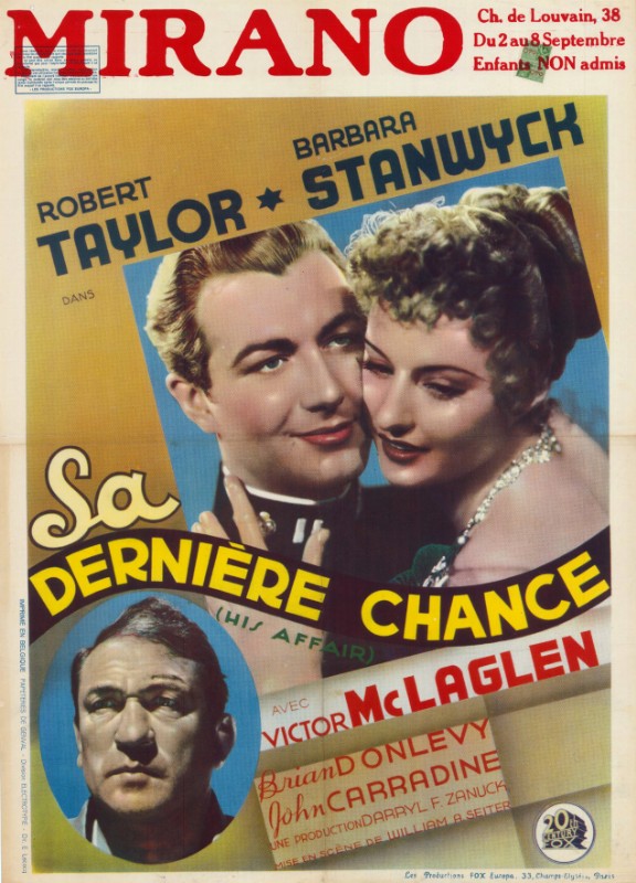 Affiche - SA DERNIERE CHANCE - 60x80cm - BEL