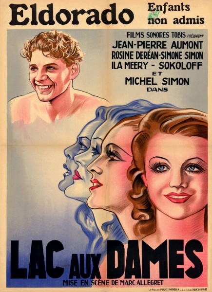 Repro 30x40cm - LAC AUX DAMES - Belge