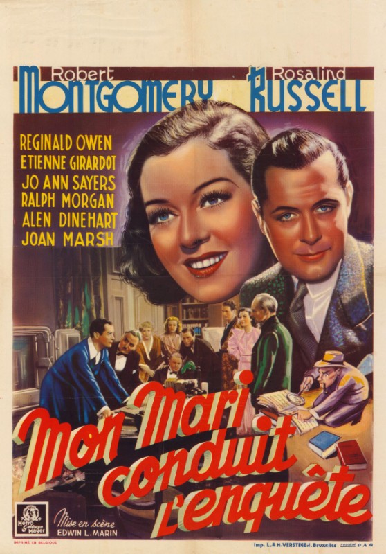 Affiche - MON MARI CONDUIT L'ENQUETE - 60x80cm - BEL