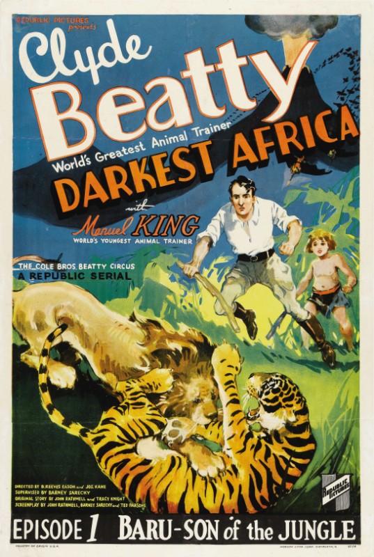 Repro 30x40cm - DARKEST AFRICA - U.S.