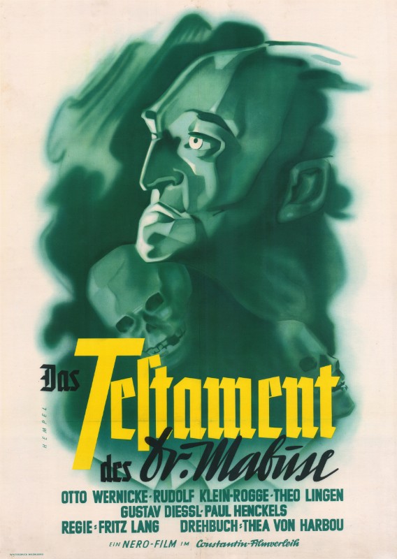 Repro 30x40cm - TESTAMENT DU DOCTEUR MABUSE (le) - Allemande