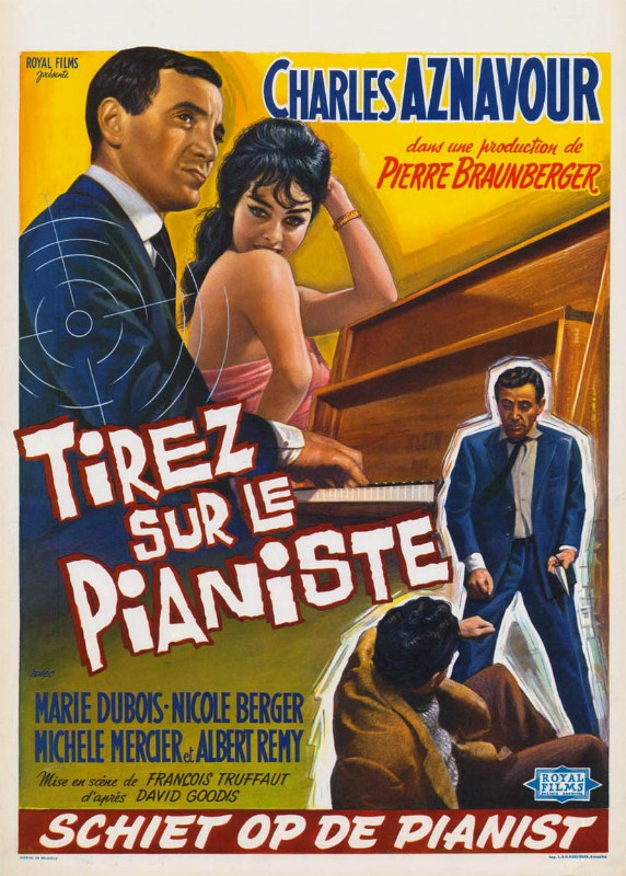 Repro 30x40cm - TIREZ SUR LE PIANISTE - Belge