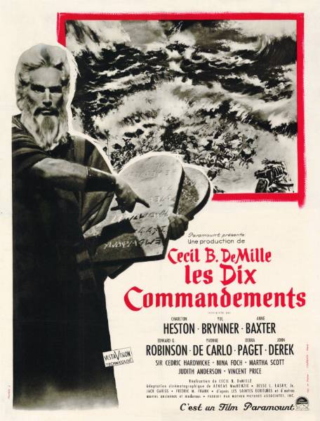 Repro 30x40cm - DIX COMMANDEMENTS (les) - Française