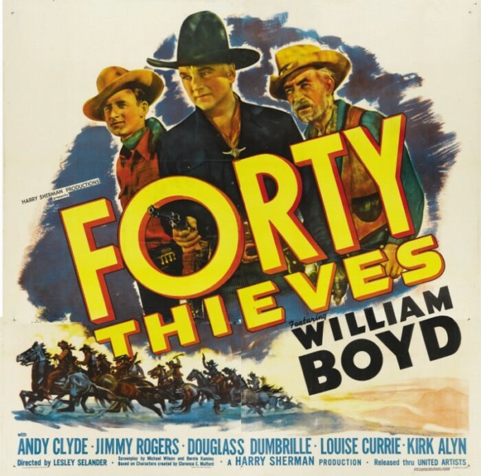 Repro 30x40cm - FORTY THIEVES - U.S.