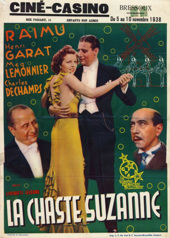 Affiche - CHASTE SUZANNE (la) - 60x80cm - BEL