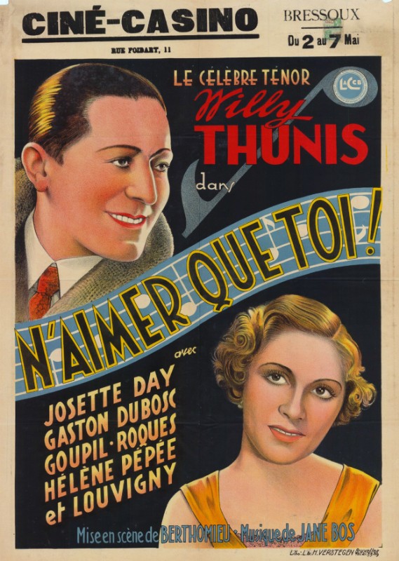 Affiche - N'AIMER QUE TOI - 60x80cm - BEL