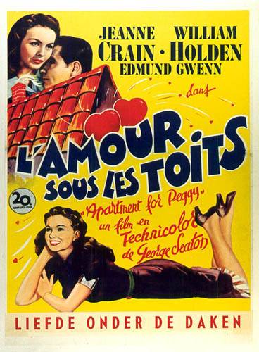 Repro 30x40cm - AMOUR SOUS LES TOITS (l') - Belge