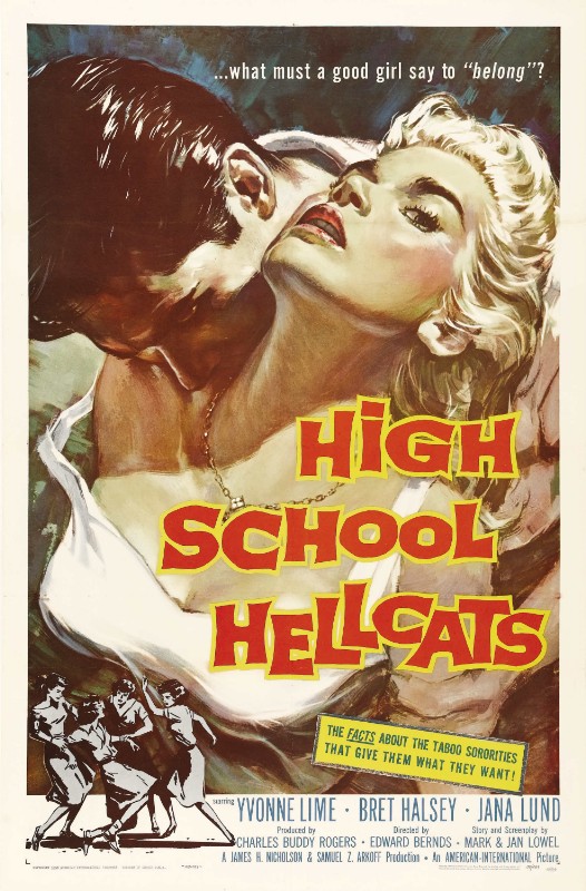 Repro 30x40cm - HIGH SCHOOL HELLCATS - U.S.