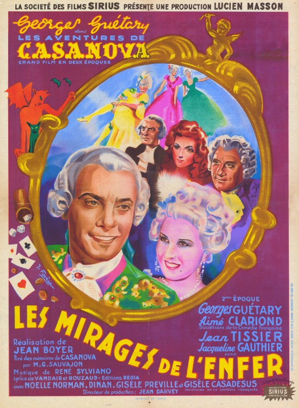 Affiche - AVENTURES DE CASANOVA (les) - 60x80cm