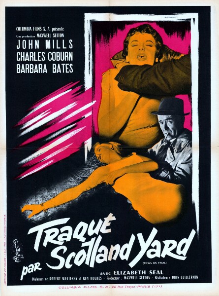 Repro 30x40cm - TRAQUE PAR SCOTLAND YARD - Française