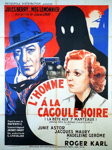 Affiche - HOMME A LA CAGOULE NOIRE (l') - Ressortie 120x160cm
