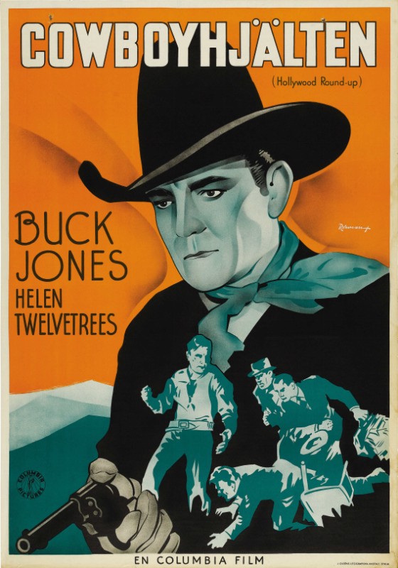 Repro 30x40cm - HOLLYWOOD ROUND-UP - Suédoise