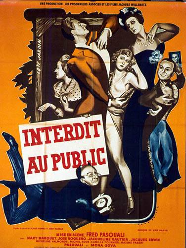 Affiche - INTERDIT AU PUBLIC - 120x160cm