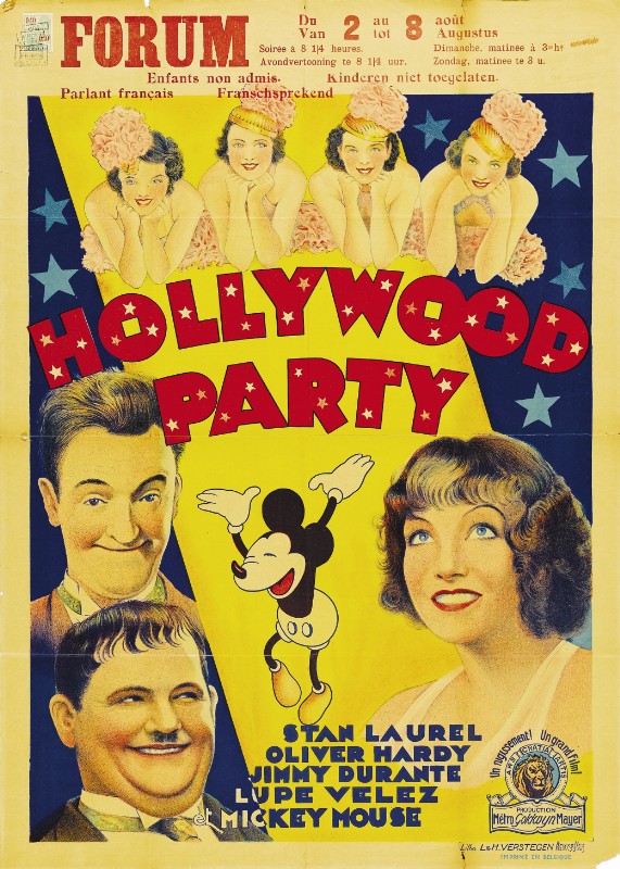 Repro 30x40cm - HOLLYWOOD PARTY - Belge