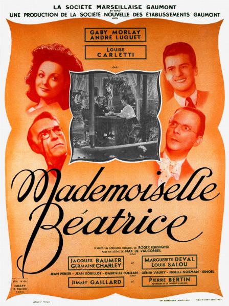 Affiche - MADEMOISELLE BEATRICE - 60x80cm
