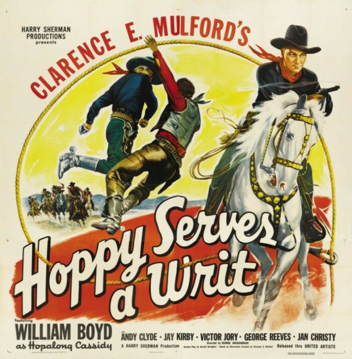 Repro 30x40cm - HOPPY SERVES A WRIT - U.S.