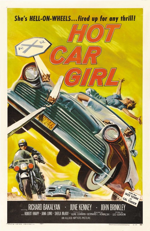 Repro 30x40cm - HOT CAR GIRL - U.S. B