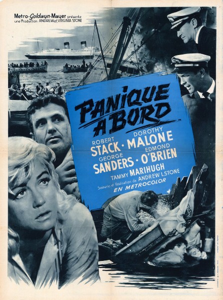 Repro 30x40cm - PANIQUE A BORD - Française