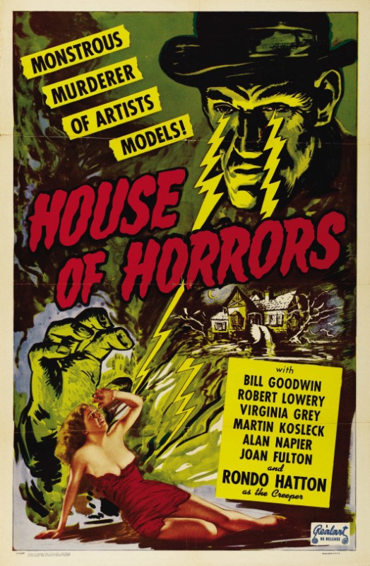 Repro 30x40cm - HOUSE OF HORRORS - U.S.