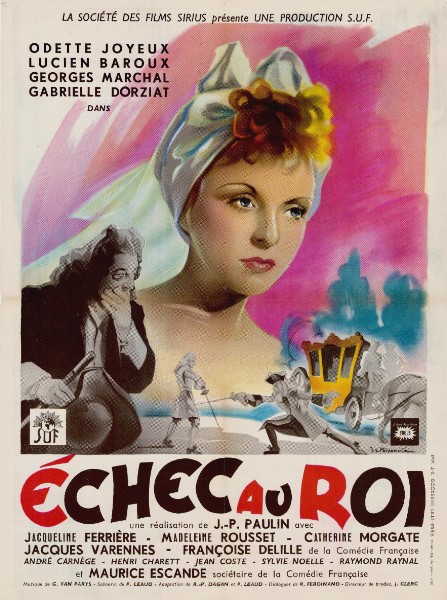 Repro 30x40cm - ECHEC AU ROY - Française