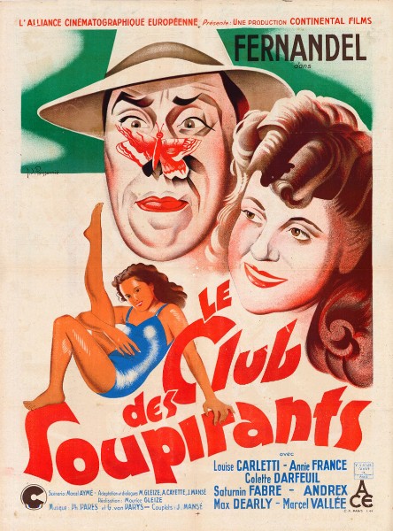 Repro 30x40cm - CLUB DES SOUPIRANTS (le) - Française