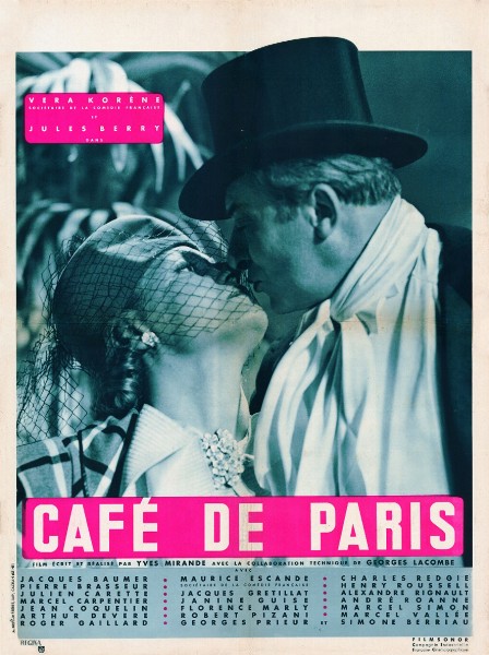 Repro 30x40cm - CAFE DE PARIS - Française
