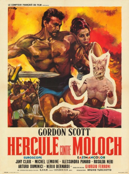 Repro 30x40cm - HERCULE CONTRE MOLOCH - Française