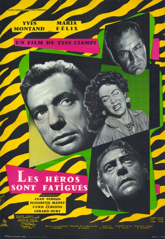 Affiche - HEROS SONT FATIGUES (les) - 40x55cm