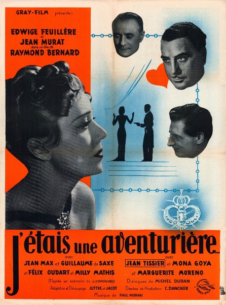 Repro 30x40cm - J'ETAIS UNE AVENTURIERE - Française