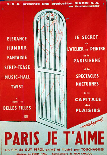 Affiche - PARIS JE T'AIME - 60x80cm