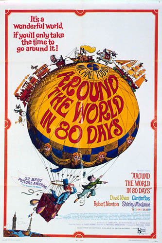 Affiche - TOUR DU MONDE EN 80 JOURS (le) - Ressortie 70x105cm