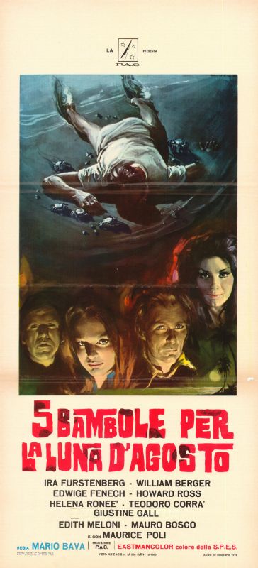 Affiche - CINQ FILLES DANS UNE NUIT CHAUDE D'ETE - 33x71cm