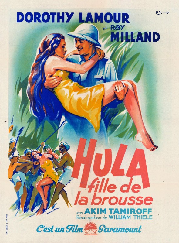 Repro 30x40cm - HULA, FILLE DE LA BROUSSE - Française