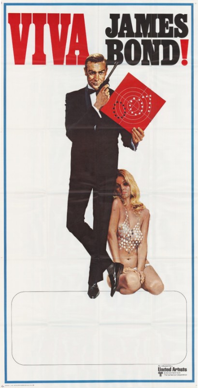 Repro 30x40cm - VIVA JAMES BOND - U.S.
