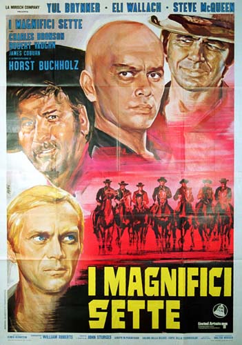 Affiche - SEPT MERCENAIRES (les) - Ressortie 140x200cm