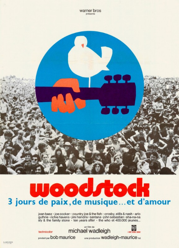 Repro 30x40cm - WOODSTOCK - Française