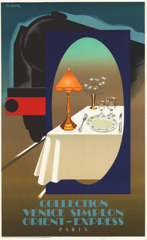 VENICE SIMPLON ORIENT-EXPRESS (table), Lithographie