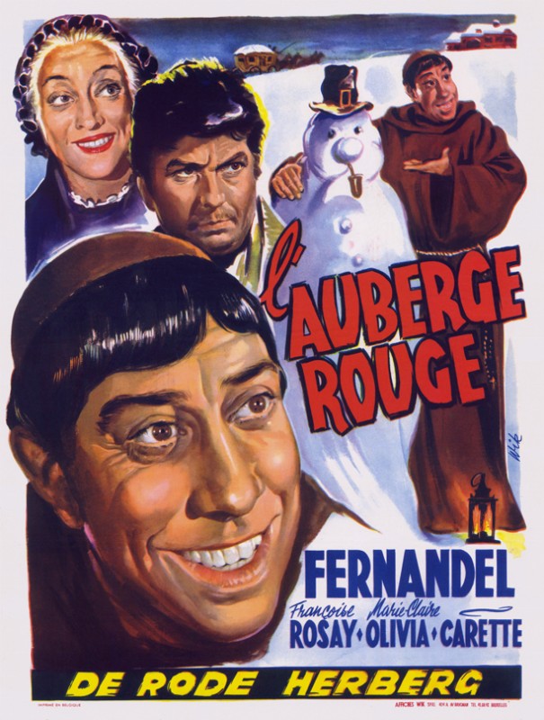 Repro 30x40cm - AUBERGE ROUGE (l') - Belge